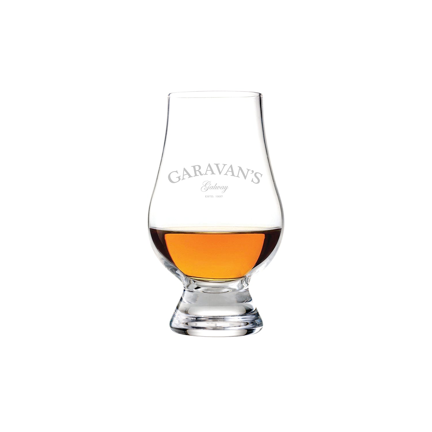 Garavan’s Whiskey and Glass Set - Luxurious Gift for Whiskey Lovers - Expertly Crafted Irish Whiskey Glasses and 8-Year Single Malt Whiskey in Velvet-lined Gift Box