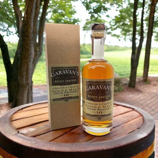 Garavan's Bar Grocers Choice Single Malt Irish Whiskey - Limited Edition 10-Year-Old - Rich Aromas and Spices - Individually Numbered and Hand-Signed Bottles