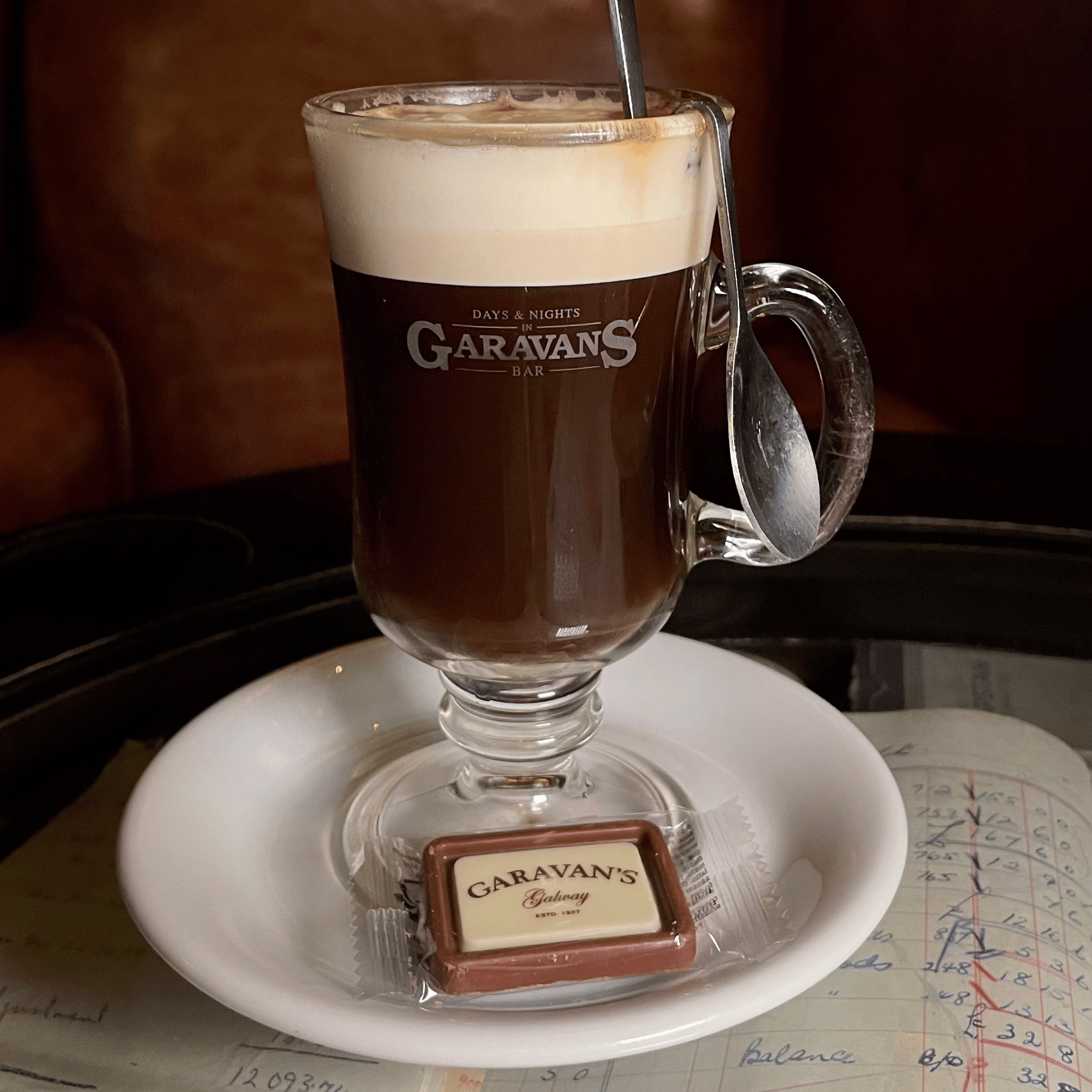 Garavan’s Irish Coffee Glass - Handcrafted for the Perfect Irish Coffee Experience - Authentic Gift for Coffee Enthusiasts - Exclusively Available Here