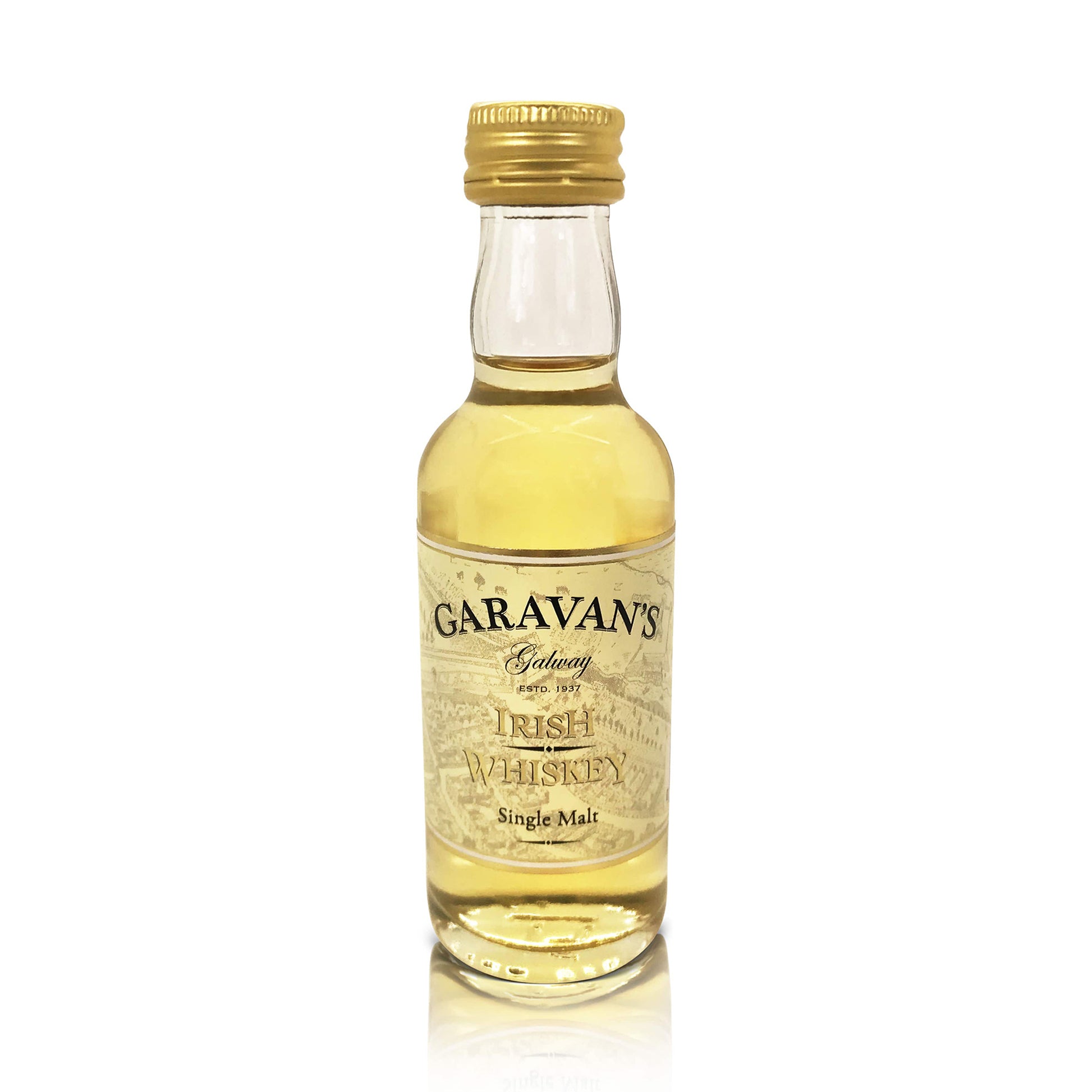 Garavan’s Miniature 8 Year-Old Single Malt Irish Whiskey - Handpicked for Rich Taste and Gorgeous Aromas - Gift Box Included