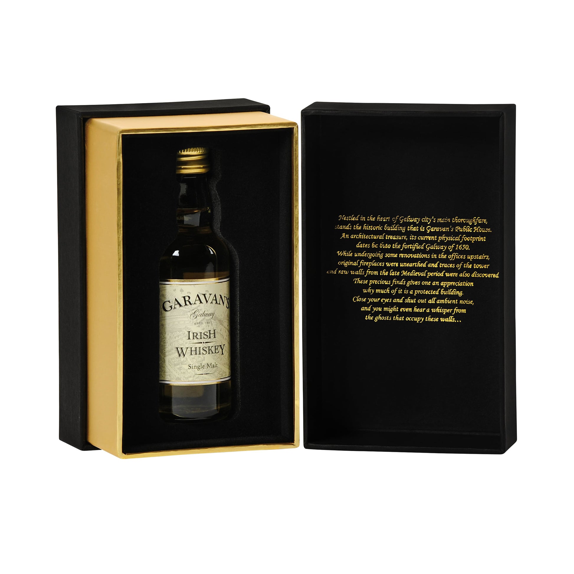 Garavan’s Whiskey Tasting Glass - Luxurious Irish Whiskey Gift Set - Expertly Crafted Tulip Shape for Enhanced Flavors - Perfect Gift for Whiskey Lovers